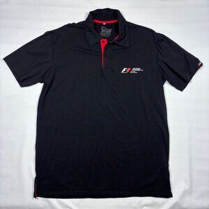 2016 F1 Abu Dhabi Grand Prix Yas Marina Circuit Polo Shirt Black XL (Tag XXL)